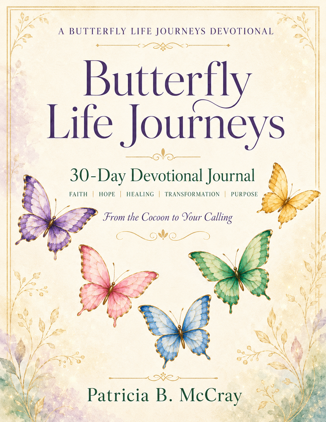 Butterfly Life Journeys 30-Day Devotional Journal cover